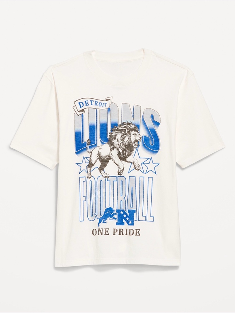 Detroit Lions Graphic Oversized Top NWT